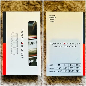 Tommy Hilfiger Mens Low Rise Trunks Boxer Shorts Premium Essentials(3p/3colour) - Picture 1 of 7