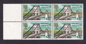 GB QEII 1967 Menai Bridge 1/6 variety SG W132d 'broken corner stones' UM - Picture 1 of 2
