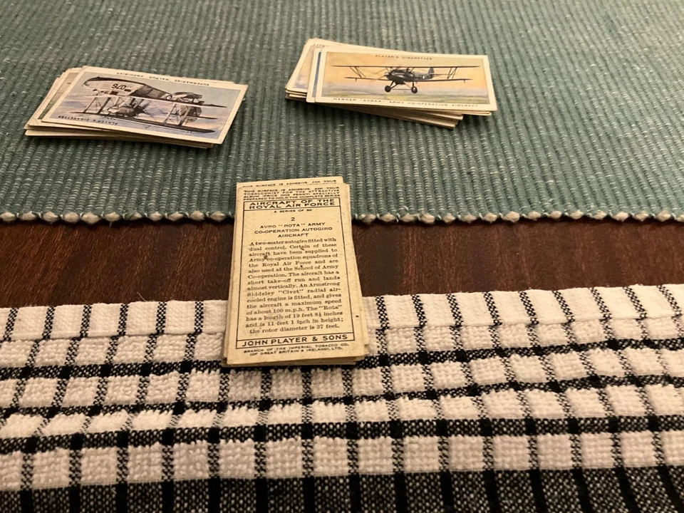 PLAYERS: Aircraft of the Royal Air Force 1938 Full Set 50 Cigarette Cards - Image 1 of 1