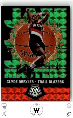 2019-20 Panini Mosaic #4 Clyde Drexler Jam Masters Green - Image 1 of 2