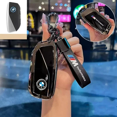 Car Protective Shell Key Fob Case Cover for BMW 1 2 3 4 6 7 X6 X7 i7 XM 760 - Image 1 of 3