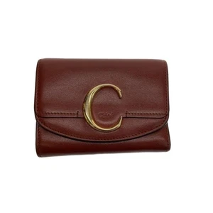 Usado Chloe◆Cartera triple/Cuero/Marrón/Liso/Damas/CHC19WP088A3727S - Imagen 1 de 7