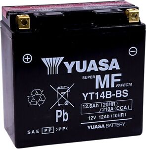 Yuasa YT14B-BS AGM Fresh Pack Battery (YUAM624B4)