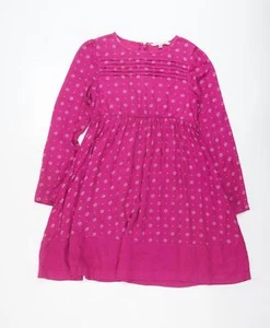 John Lewis Girls Pink Viscose Blend A-Line Size 11 Years - Picture 1 of 10