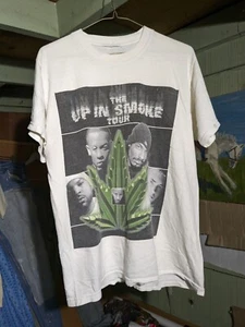 Vintage 2000 The Up In Smoke Tour Dr Dre Snoop Dogg Adult Medium Eminem Rap Tee - Picture 1 of 2