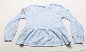 SO Goods For Life Girl's L/S Cozy Swing Top WR4 Blue Space Dye Medium NWT - Picture 1 of 8