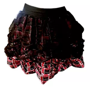 Monster High Draculaura Plaid Skirt Lace Overlay Elastic Waist Halloween Cosplay - Picture 1 of 10