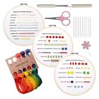 Beginners Embroidery Practice Kit Bamboo Embroidery Hoop Seam Riper Set