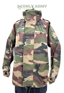 French Army Waterproof Jacket Goretex Hooded Parka Military Woodland Camo NATO - Picture 1 of 4
