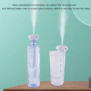 Mini Mineral Water Bottle Diamond Humidifier Portable USB Car Spray Hydrating AT - Picture 1 of 7