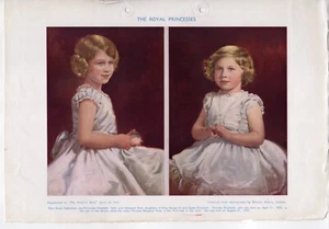 Western Mail Supplement 1937 Royalty Princess Elizabeth & Princess Margaret - Picture 1 of 2