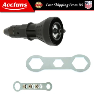 Professional Electric Rivet Nut Gun Adaptor Insert Cordless Power Drill Tool Set - Picture 1 of 9