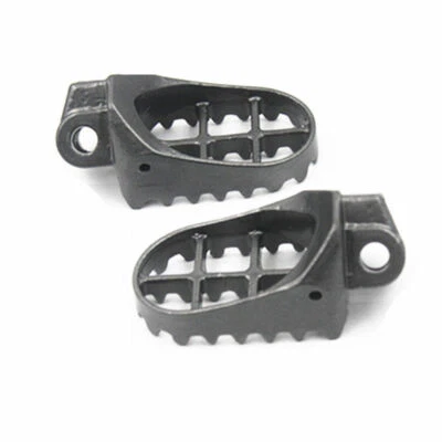 2x Par de reposapiés de motocicleta clavijas estriberas pedales para Kawasaki KLX400R Suzuki Foto 1 de 4
