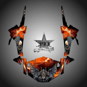 Kit de calcomanías gráficas envolventes Polaris RZR 1000 XP UTV 2013-2015 Guardian Orange - Imagen 1 de 1