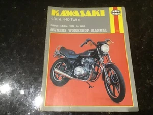 KAWASAKI 400 & 440 Twins 1974 to 1981 SERVICE REPAIR MANUAL BY HAYNES - Picture 1 of 3