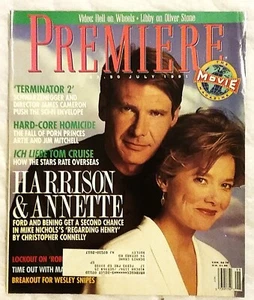 Premiere Magazine July 1991 featuring Harrison Ford and Annette Bening - Picture 1 of 1