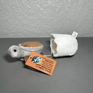 TURTLET Mini 3" Brown Baby Sea Turtle Hatchling W/ Plush Stuffed Animal Toy New - Picture 1 of 6