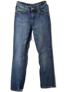 ARIZONA Jeans Mädchen 14 Slim Dark Wash Straight Leg bestickt Nieten Taschen 25x27 - Bild 1 von 6