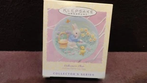 Hallmark Easter Ornament KEEPING A SECRET Collector Plate #3 Porcelain 1996 NEW - Picture 1 of 4