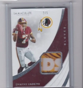 DWAYNE HASKINS '19 MAKELLOSE SAMMLUNG - HANDSCHUHE TEAMLOGO ROOKIE-SERIE #'D/5 - Bild 1 von 24