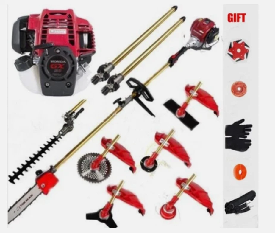 GX50 4strokes 7 in 1 +2 trimmer mower string weed eater brush cutter weed wacker - Image 1 of 3