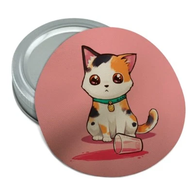 Kawaii Cute Cat Spilled Glass of Water Rubber Non-Slip Jar Gripper Opener - Image 1 of 4