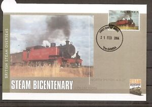 Gambia 2004 SG4621 FDC NHM Bicent of Steam-Loco-N. British Steam4-8-2T (Glasgow)