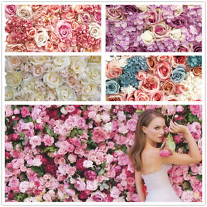 HIGH QUALITY Artificial Rose Hydrangea Flower Wall Panel Wedding Venue Deco