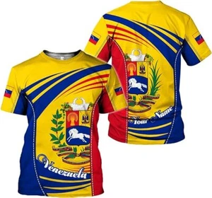 Venezuela Shirts, Venezuelan Flag Tshirt Soccer Shirt for Men & Women, Venezuela - Picture 1 of 4