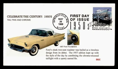 DR WHO 1999 FDC CLASSIC CAR TAILS FINS & CHROME BGC CACHET M60449 - Image 1 of 2