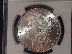 1885 Morgan Silver Dollar NGC MS 64 ~ BLAST WHITE ~ STUNNING !! - Picture 1 of 5