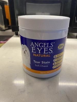 Натуральное средство для удаления пятен со слез Angels Eyes 120 штук для собак и кошек срок годности 4/26 - Изображение 1 из 3