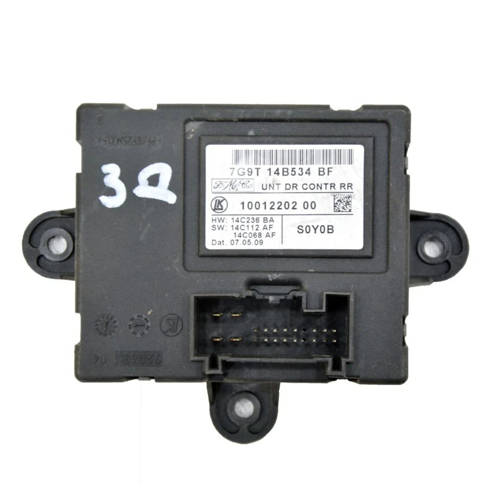 Centralina porta posteriore destra, Ford Mondeo IV, OEM 7G9T14B534BF - Immagine 1 di 1