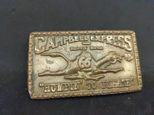 Vintage Brass? CAMPBELL EXPRESS Snortin’ Norton HUMPIN’ Belt Buckle 1970’s? COOL - Picture 1 of 5