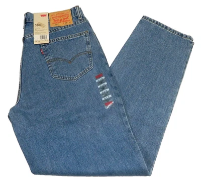 Pantalones de mezclilla para hombre Levi's NUEVOS 560 etiqueta de ajuste cómodo 34x34 talla medida 32x33 Foto 1 de 4
