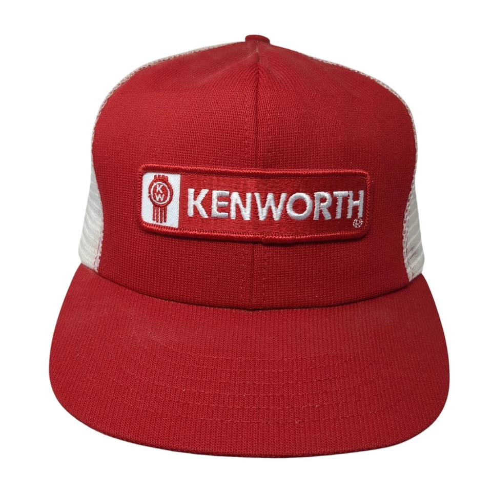 Sombrero de camionero vintage Kentworth Snapback malla trasera hecho en EE. UU. OSFA logotipo bordado Foto 1 de 4