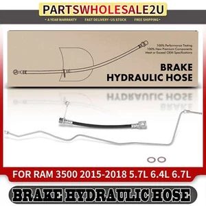 Rear RH Outer Brake Hydraulic Hose for Ram 3500 2015 2016 2017 2018 68233076AC - Picture 1 of 8