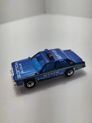 1996 Matchbox Ford LTD Police Car State Police SP16 Open Loose. BLUE Color - Image 1 of 4