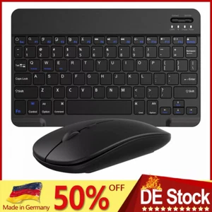 Bluetooth Tastatur Kabellos Wireless Tastatur für PC Handy Tablet Fernseher Maus - Bild 1 von 12