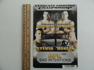 UFC 65 BAD INTENTIONS - BLOCKBUSTER VIDEO BACKER CARD 5"X8" - NO MOVIE - Bild 1 von 3