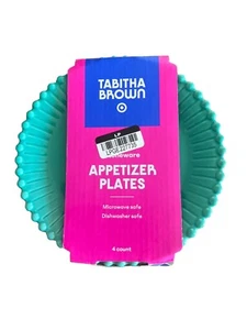 Tabitha Braun 4 Stück Perlen Steinzeug Vorspeise Teller Set - Bild 1 von 3