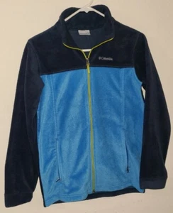 Columbia Youth Boys Blue Navy Fleece Full Zip Long Sleeve Size L 14/16 - Picture 1 of 3