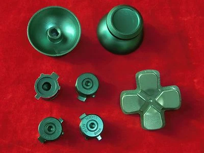 PS4 Controller Modding Set: Thumbsticks Button Steuerkreuz Analog Aluminium GRÜN - Bild 1 von 2