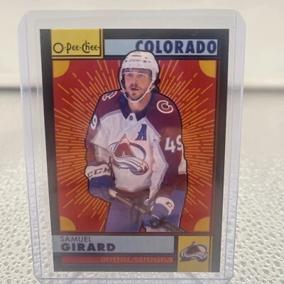 Samuel Girard 2022-23 O-Pee-Chee Retro Black /100 #163 Colorado Avalanche SP - Image 1 of 2