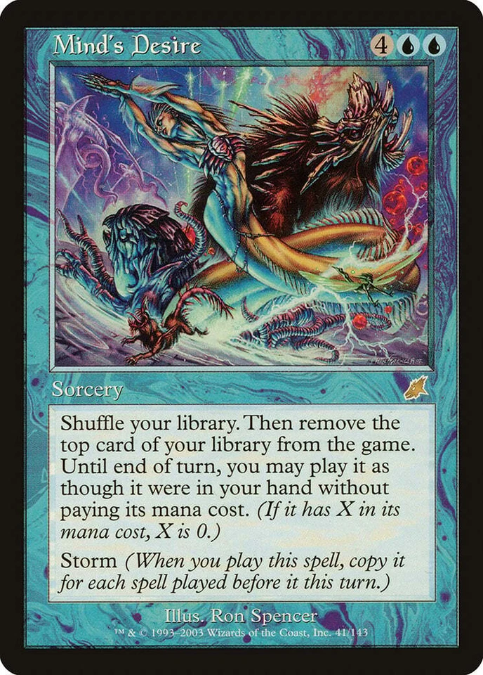 Mind's Desire Scourge HEAVILY PLD Blue Rare MAGIC THE GATHERING CARD ABUGames - Image 1 of 1