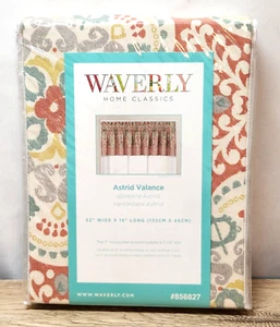 WAVERLY Home Classics ASTRID CORAL VALANCE 52" X 18" NEW #856827 Model #16660 - Picture 1 of 4