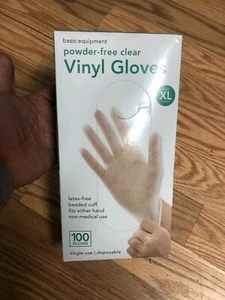 100 Stück Vinyl Handschuhe Grundausstattung latexfrei passt in beide Hände Größe XLarge - Bild 1 von 6