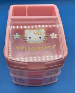 Hello Kitty plastic pop out chest drawer box Sanrio rare Vintage 1998 JAPAN - Picture 1 of 5