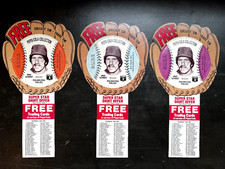 1977 Pepsi Cola Baseball Stars Mike Schmidt w/ Glove Tab Orange, Blue, Purple