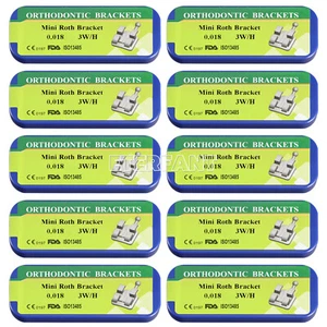 ETERFANT Dental Orthodontic Bracket Braces Metal Mini Roth 018 3Hooks 20Pcs/pack - Picture 1 of 15